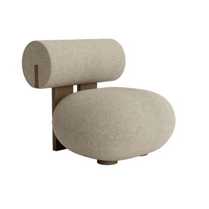 HIPPO LOUNGE - Fabric easy chair.