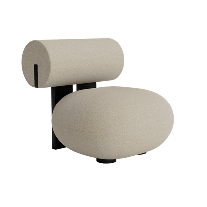 HIPPO LOUNGE - Fabric easy chair.
