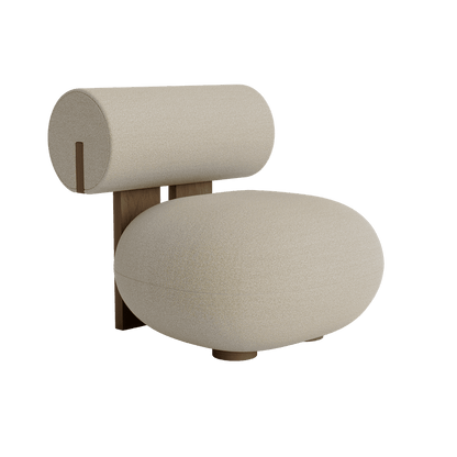 HIPPO LOUNGE - Fabric easy chair.