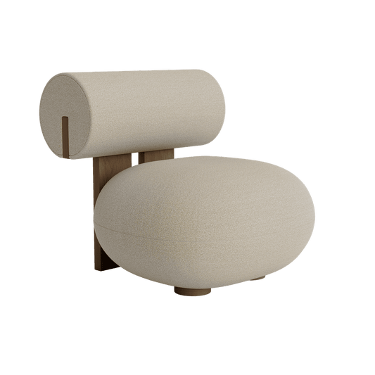 HIPPO LOUNGE - Fabric easy chair.