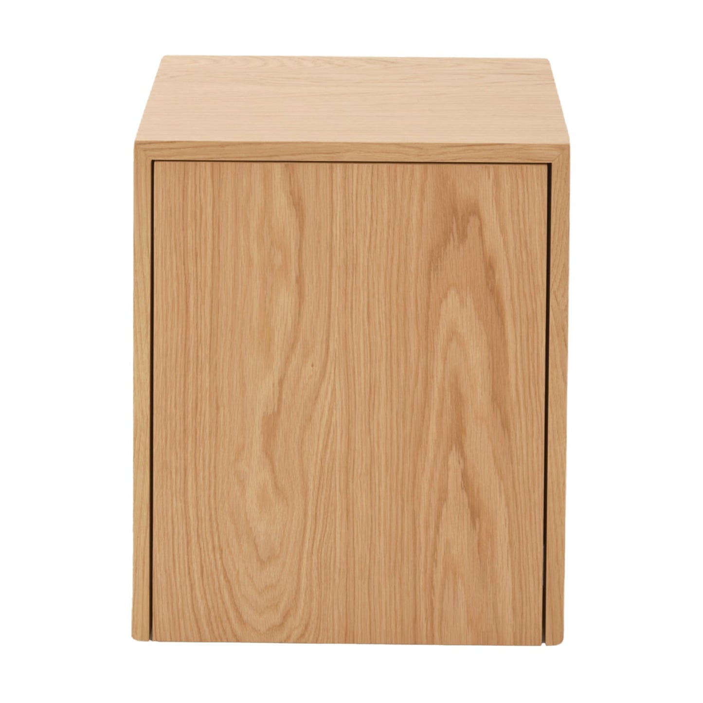 Mass side table with drawer, oak