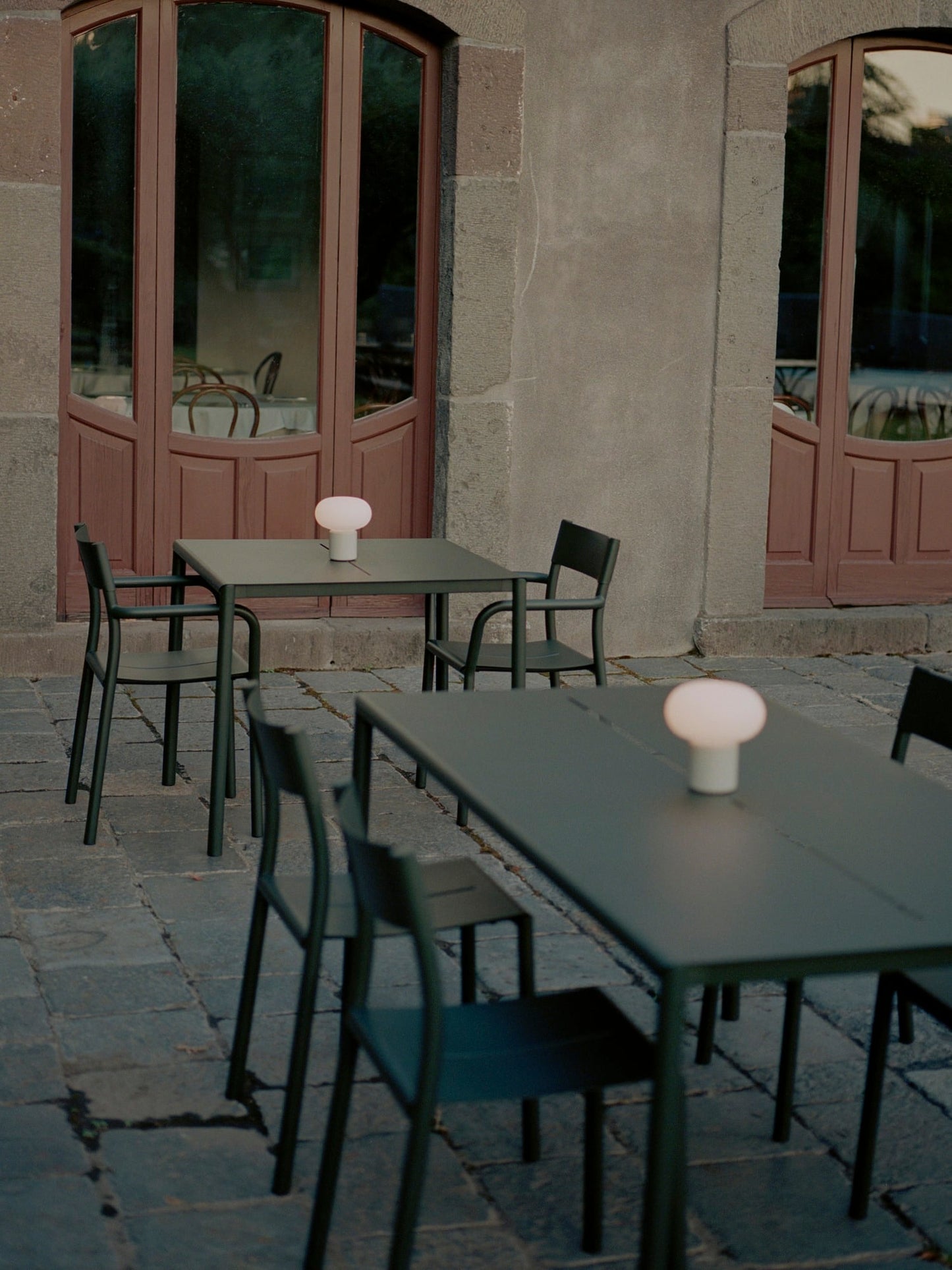 May table, 170 x 85 cm, dark green
