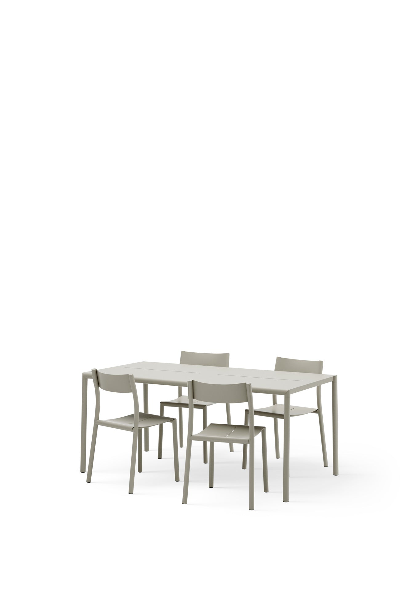 May table, 170 x 85 cm, light grey