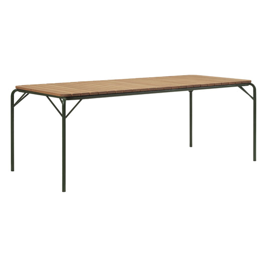 Vig dining table, 90 x 200 cm Robinia wood - dark green