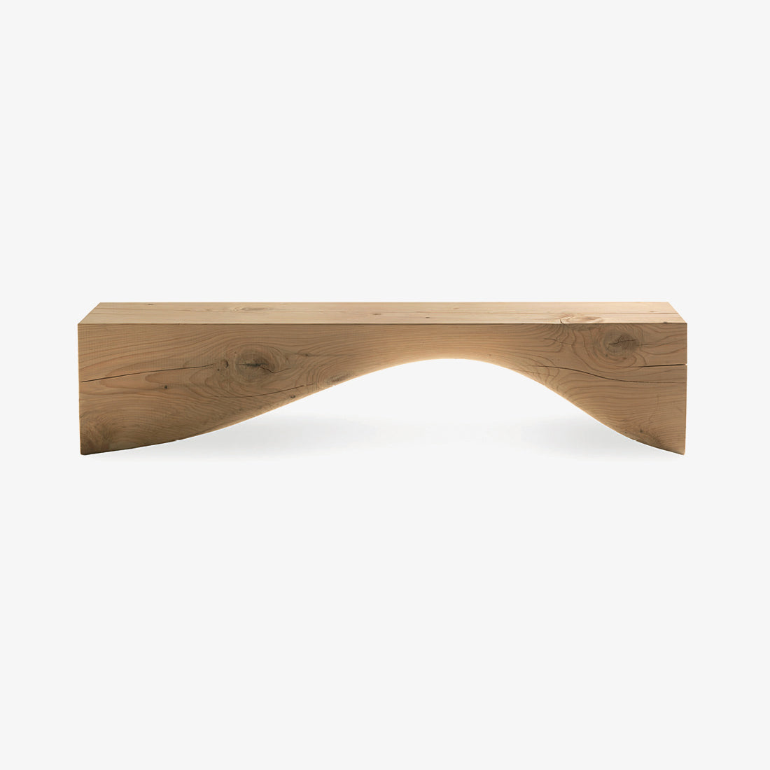 CURVE BENCH - Cedarwood bench.