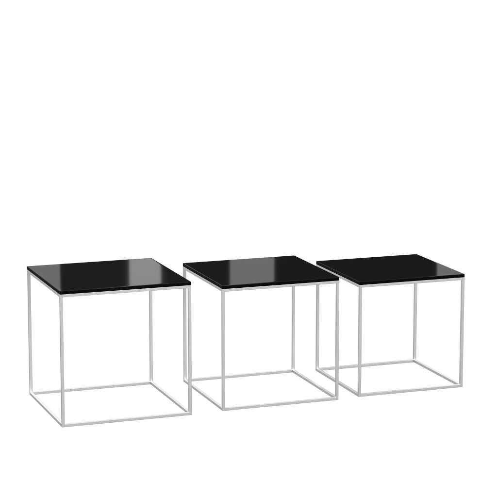 PK71™ - PK71, Nest of 3 Side Tables, 28 x 28 cm by Fritz Hansen