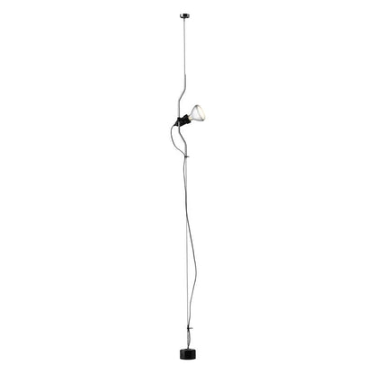 Parentesi floor lamp by Flos #nickel, dimmable #
