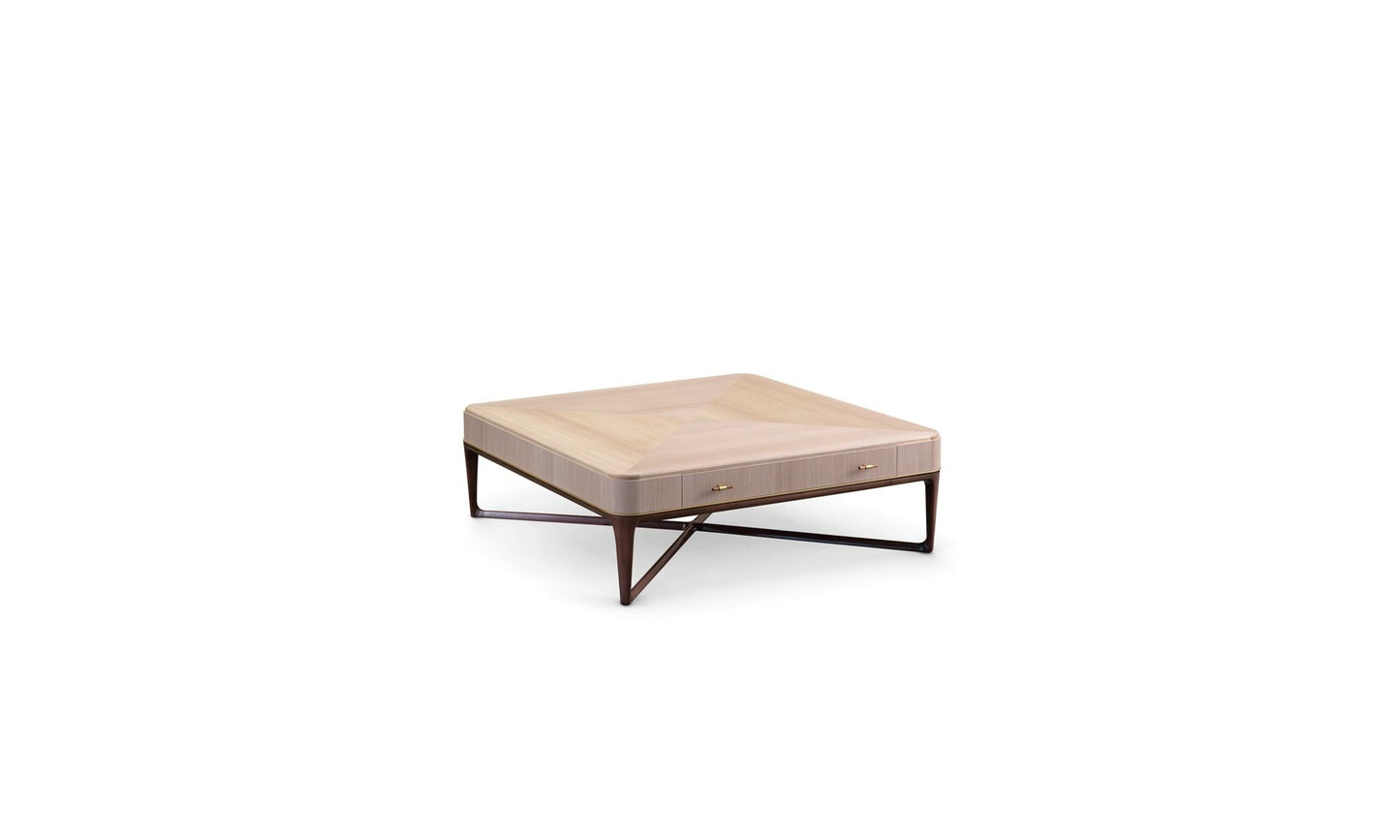 PARK LANE COCKTAIL TABLE - 2 DRAWERS WITH 2 TOPS by Roche Bobois
