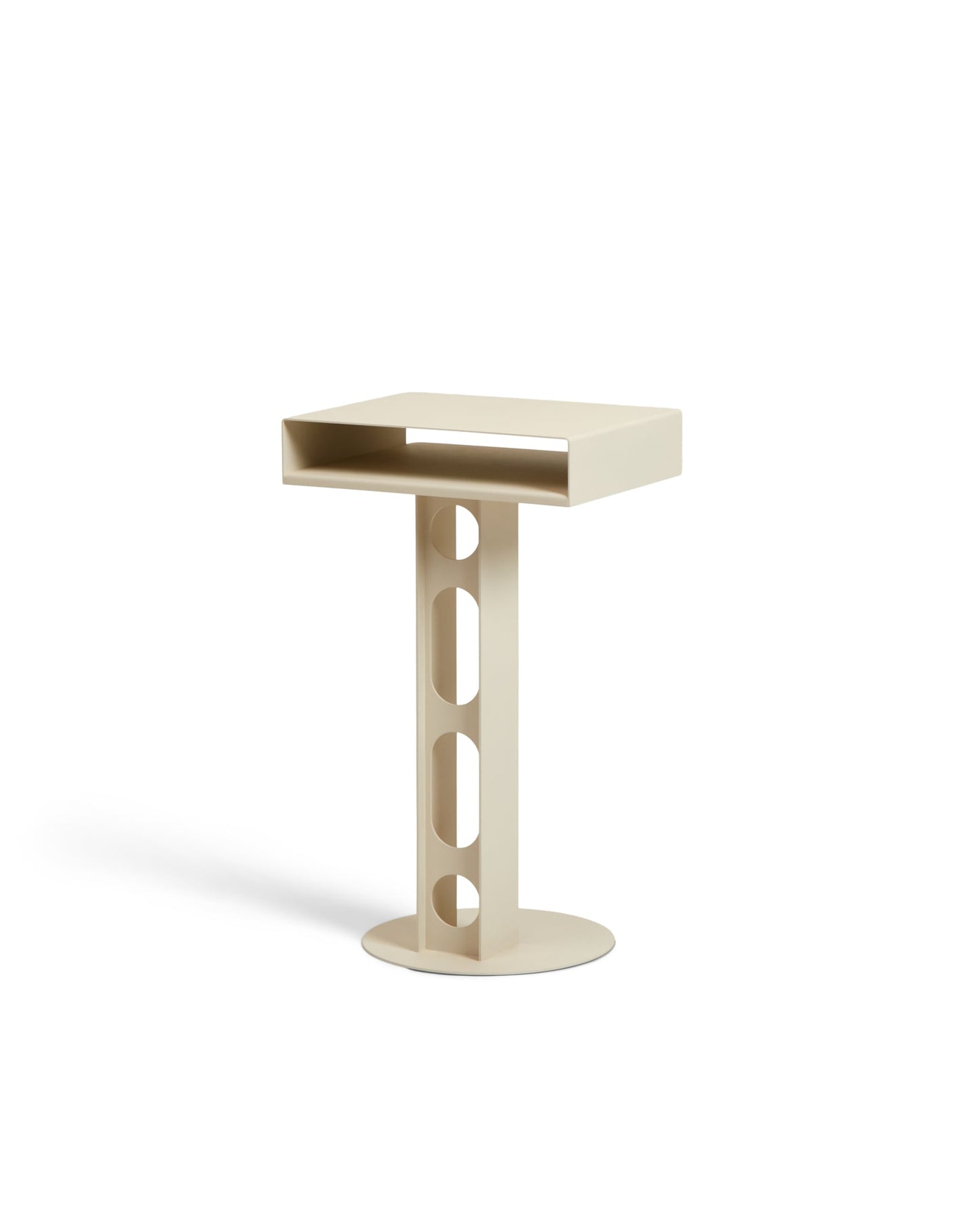 Sidekick table, pearl