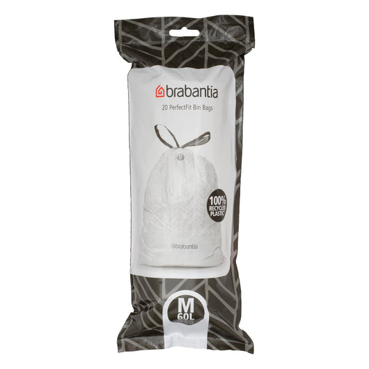PerfectFit bin liners, 120 pcs, white
