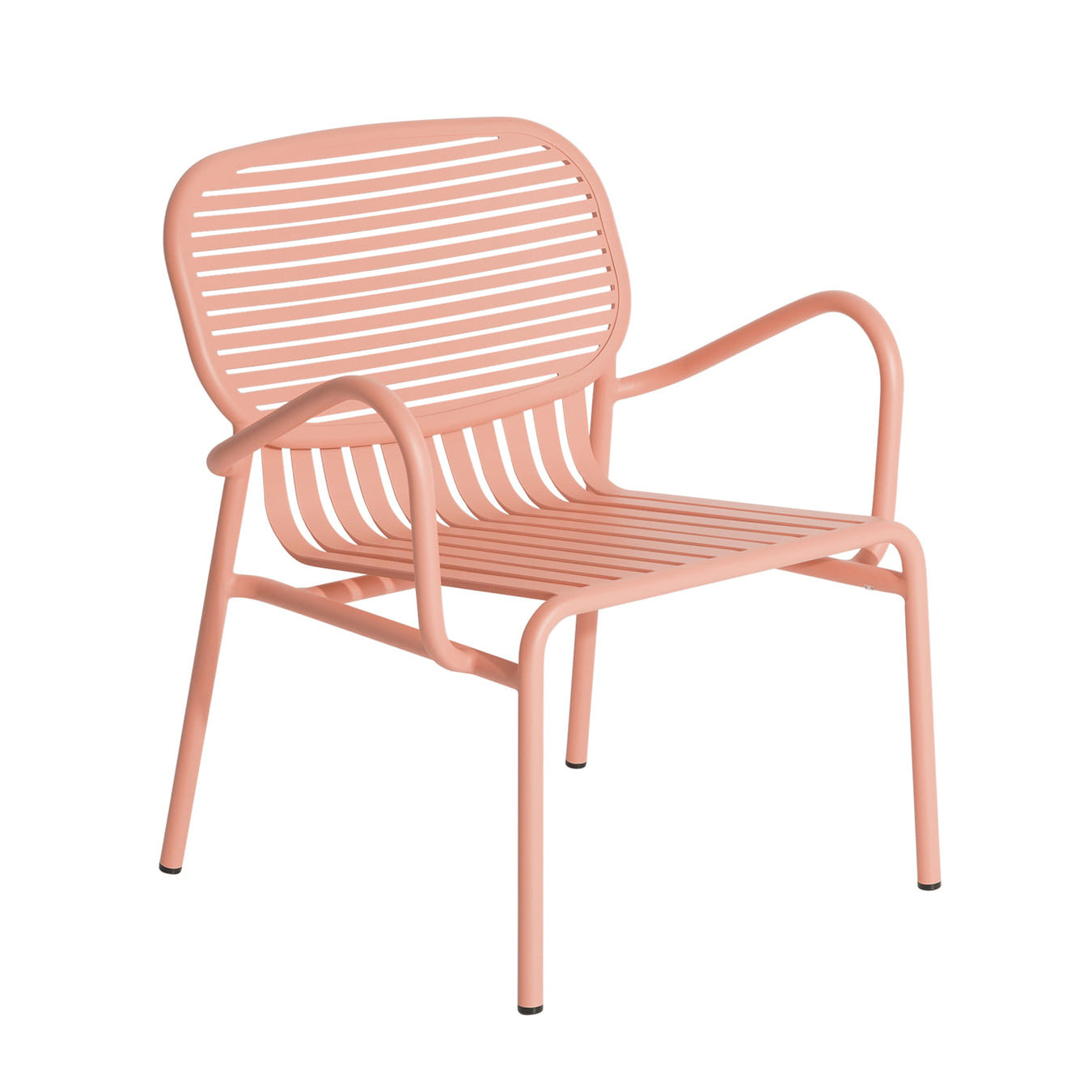 WEEK-END - Garden powder coated aluminium easy chair with armrests.
