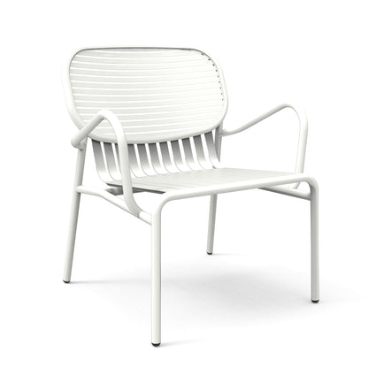 WEEK-END - Garden powder coated aluminium easy chair with armrests.