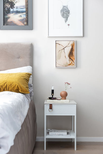 Tracy side table, left, white