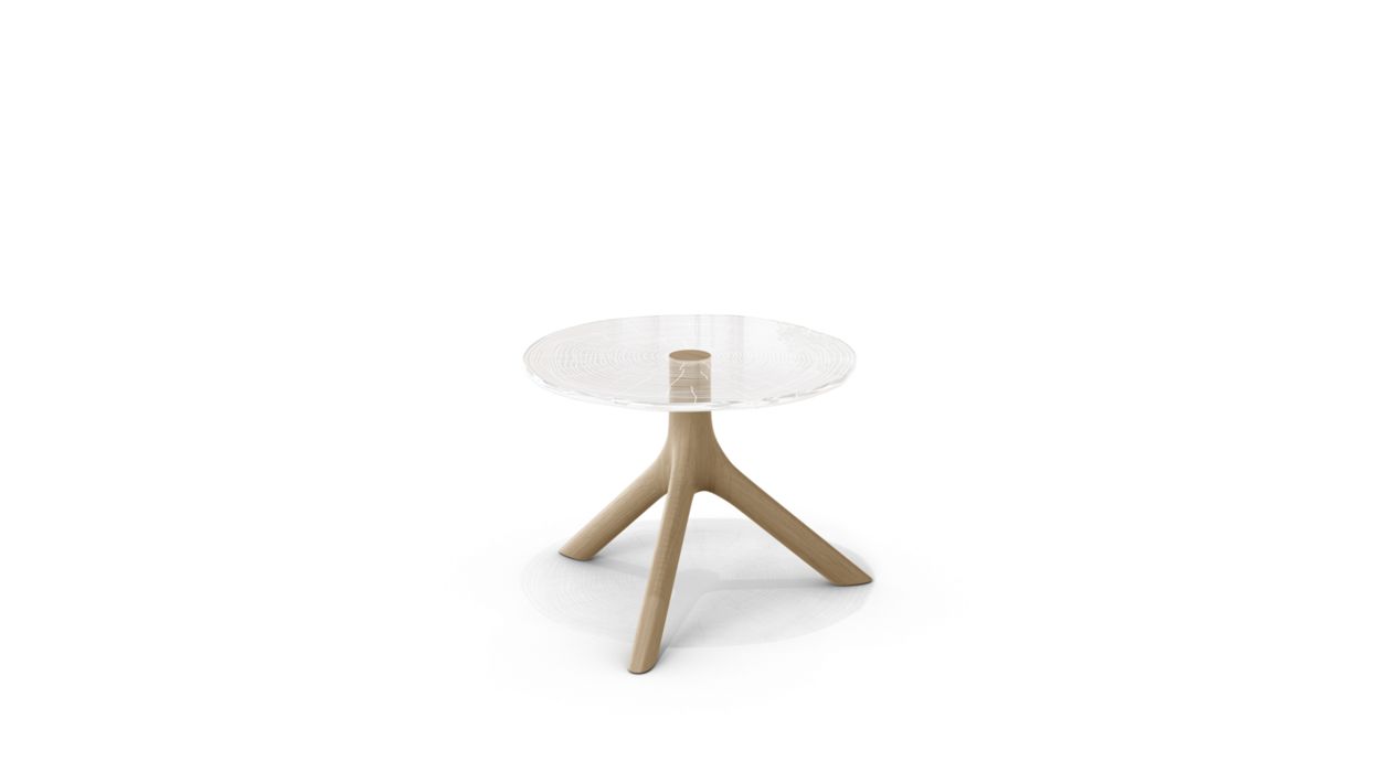 PLEXIWOOD COCKTAIL TABLE - H.30CM by Roche Bobois