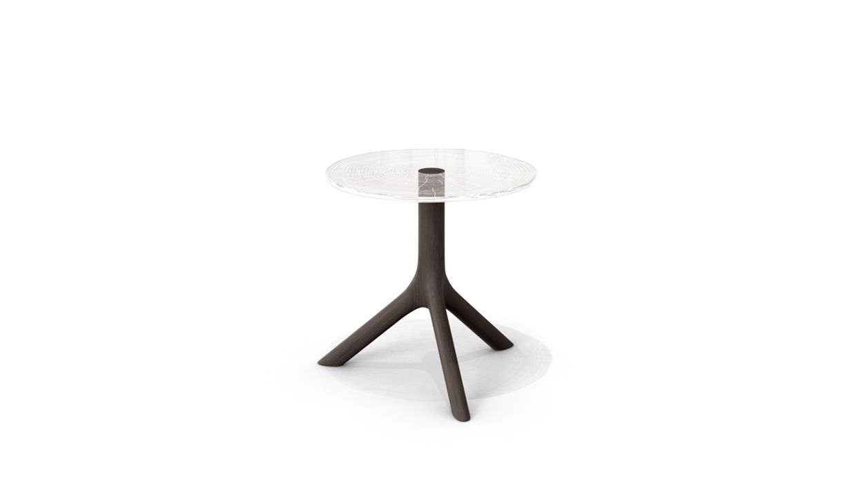 PLEXIWOOD COCKTAIL TABLE - D.40CM by Roche Bobois