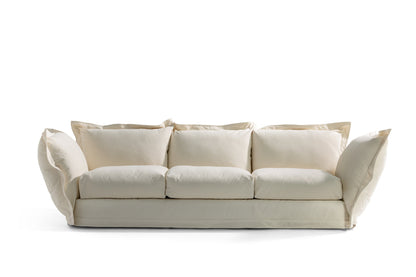 CLOUDSCAPE - Fabric sofa with removable cover - white