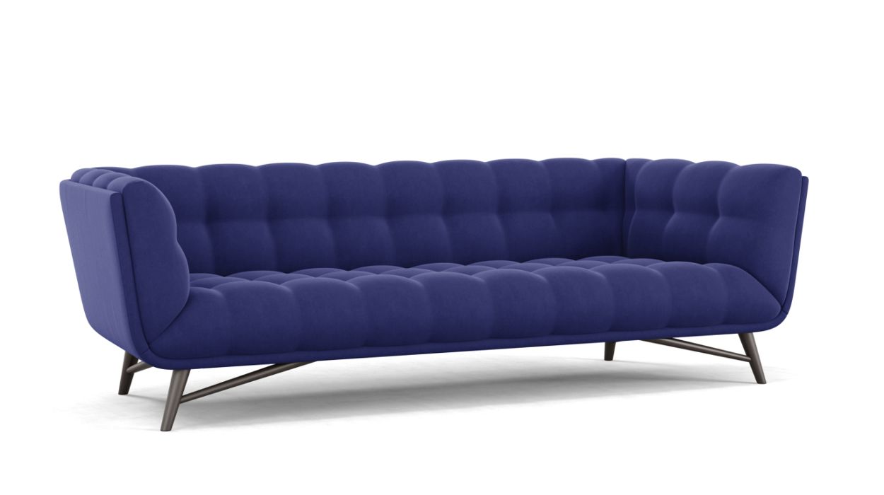Profile Large 3-Seat Sofa by Roche Bobois #Cabaret fabric/Nautilus