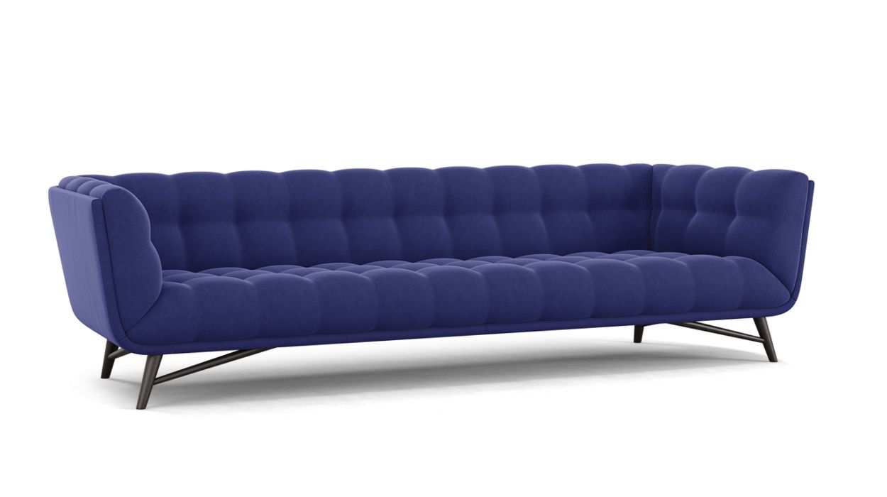 PROFILE LARGE 4-SEAT SOFA by Roche Bobois #Cabaret fabric/Nautilus