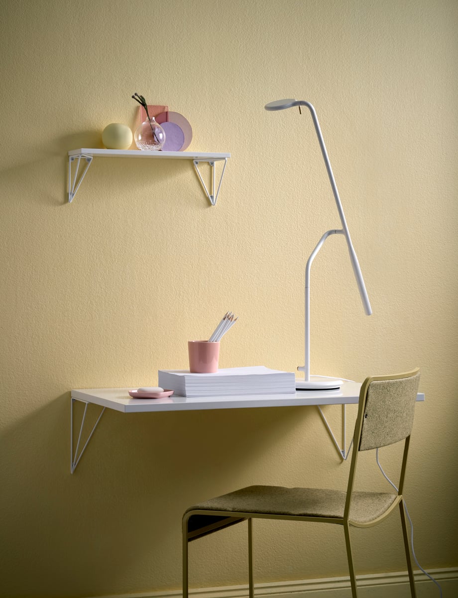 Pythagoras desk, white