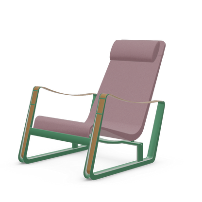 Cite Lounge Chair (Prouve Ble Vert powder-coated (smooth)) by Vitra