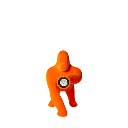 Kong Xs Velvet Finish table / floor lamp by Qeeboo #Orange