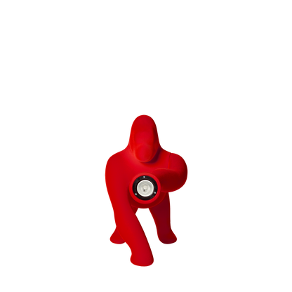 Kong Xs Velvet Finish table / floor lamp by Qeeboo #Red