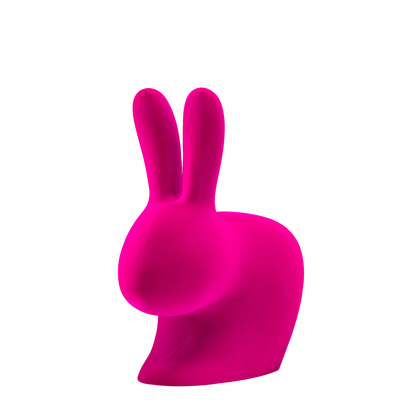 Rabbit Chair Velvet Finish by Qeeboo # Fuxia