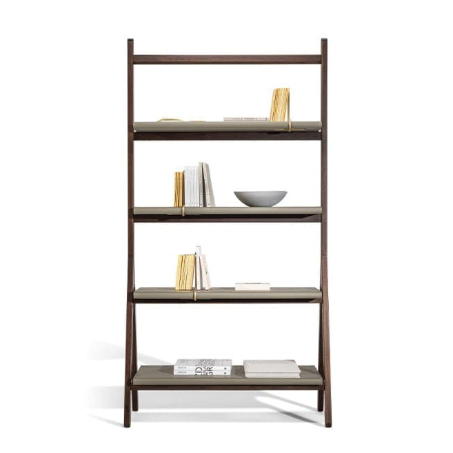 REN - Contemporary style freestanding double-sided wooden bookcase.