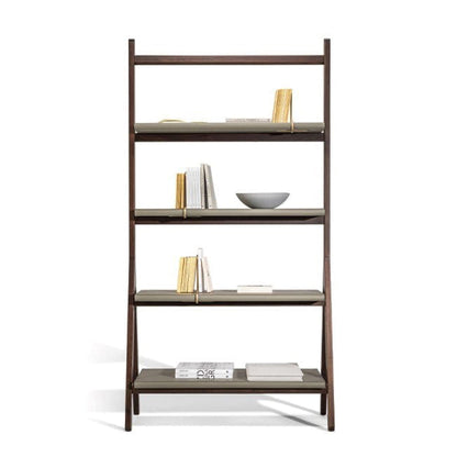 REN - Contemporary style freestanding double-sided wooden bookcase.