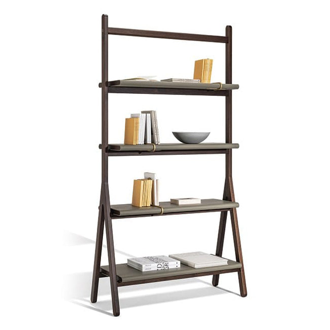 REN - Contemporary style freestanding double-sided wooden bookcase.