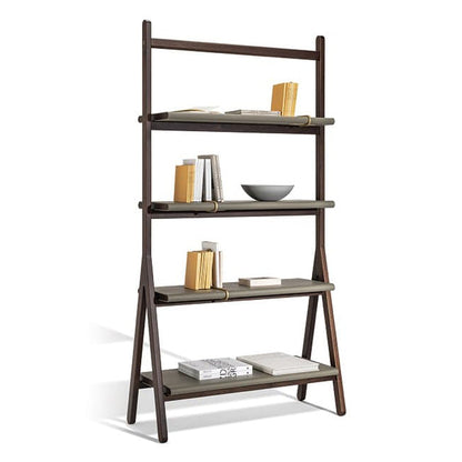 REN - Contemporary style freestanding double-sided wooden bookcase.