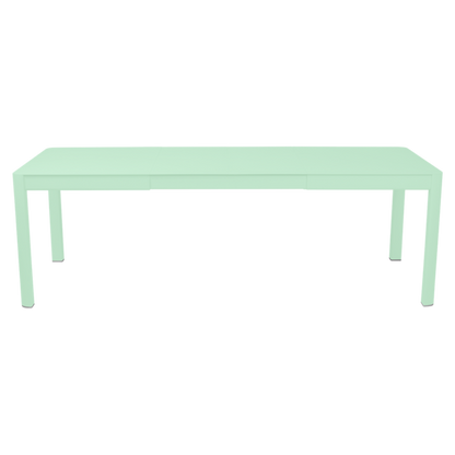 RIBAMBELLE TABLE WITH 2 EXTENSIONS 149/234 X 100 CM by Fermob #OPALINE GREEN