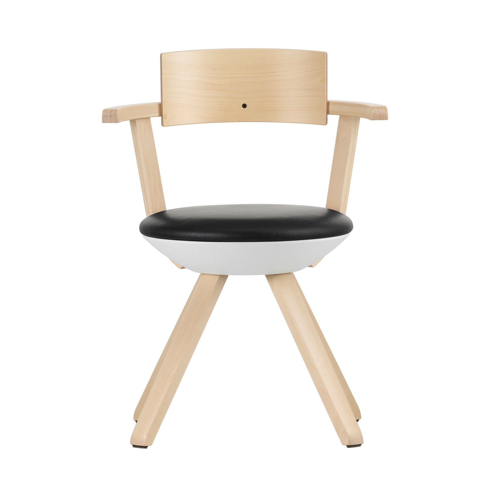 Artek Rival Chair — birch/black premium leather