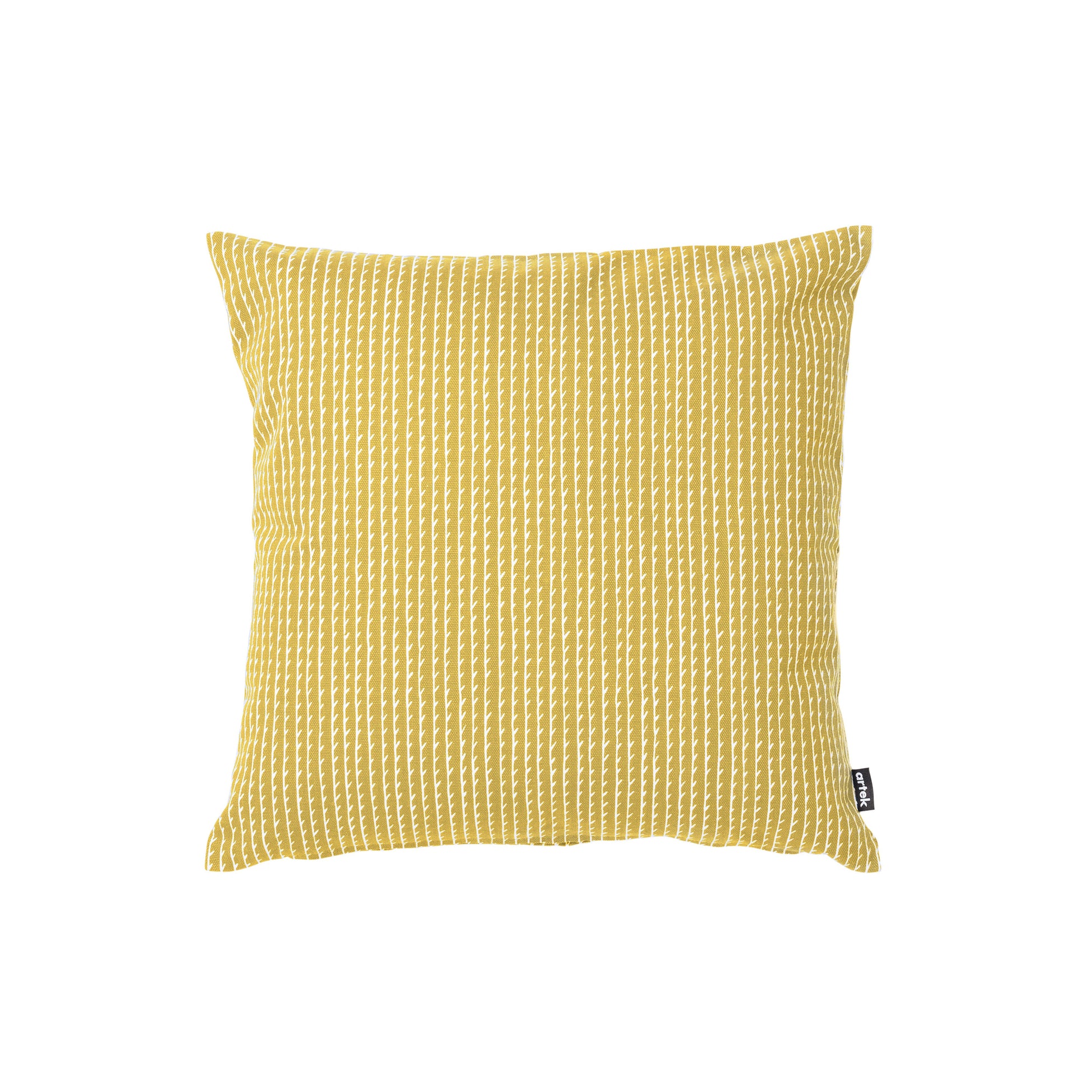 Artek Rivi Cushion Cover, small — mustard/white