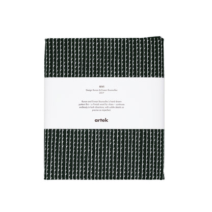 Artek Rivi Fabric, canvas cotton — black/white