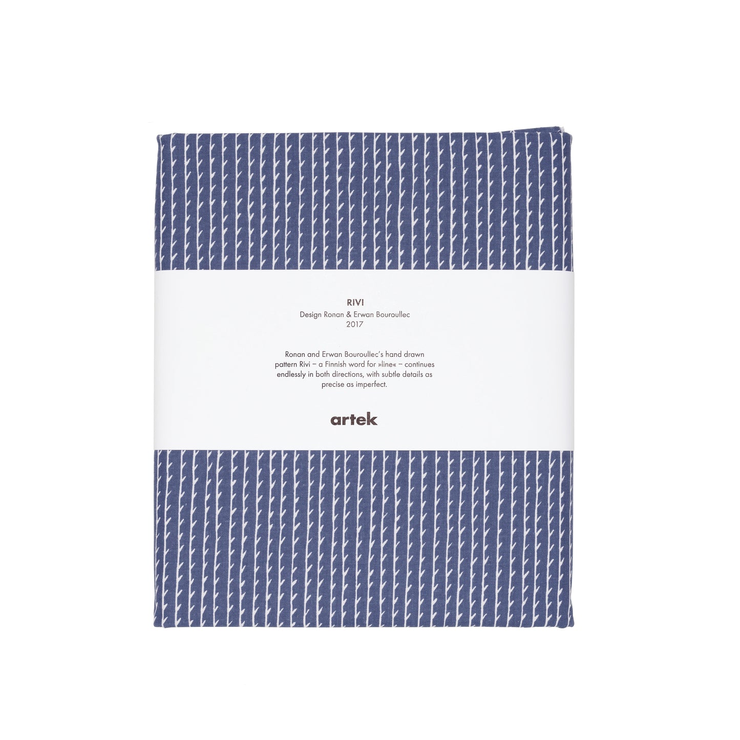 Artek Rivi Fabric, acrylic coated cotton — blue/white
