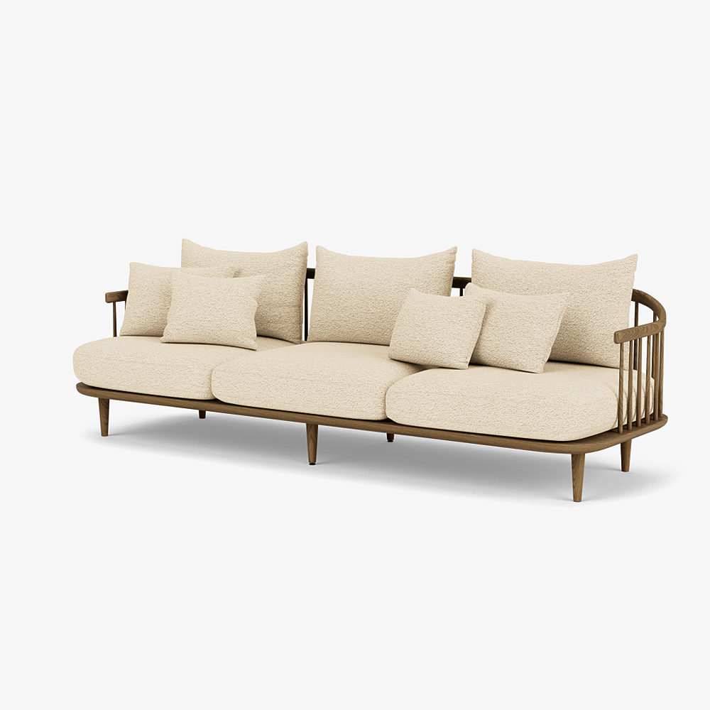 FLY SC12 - 3 seater fabric sofa (Request Info).