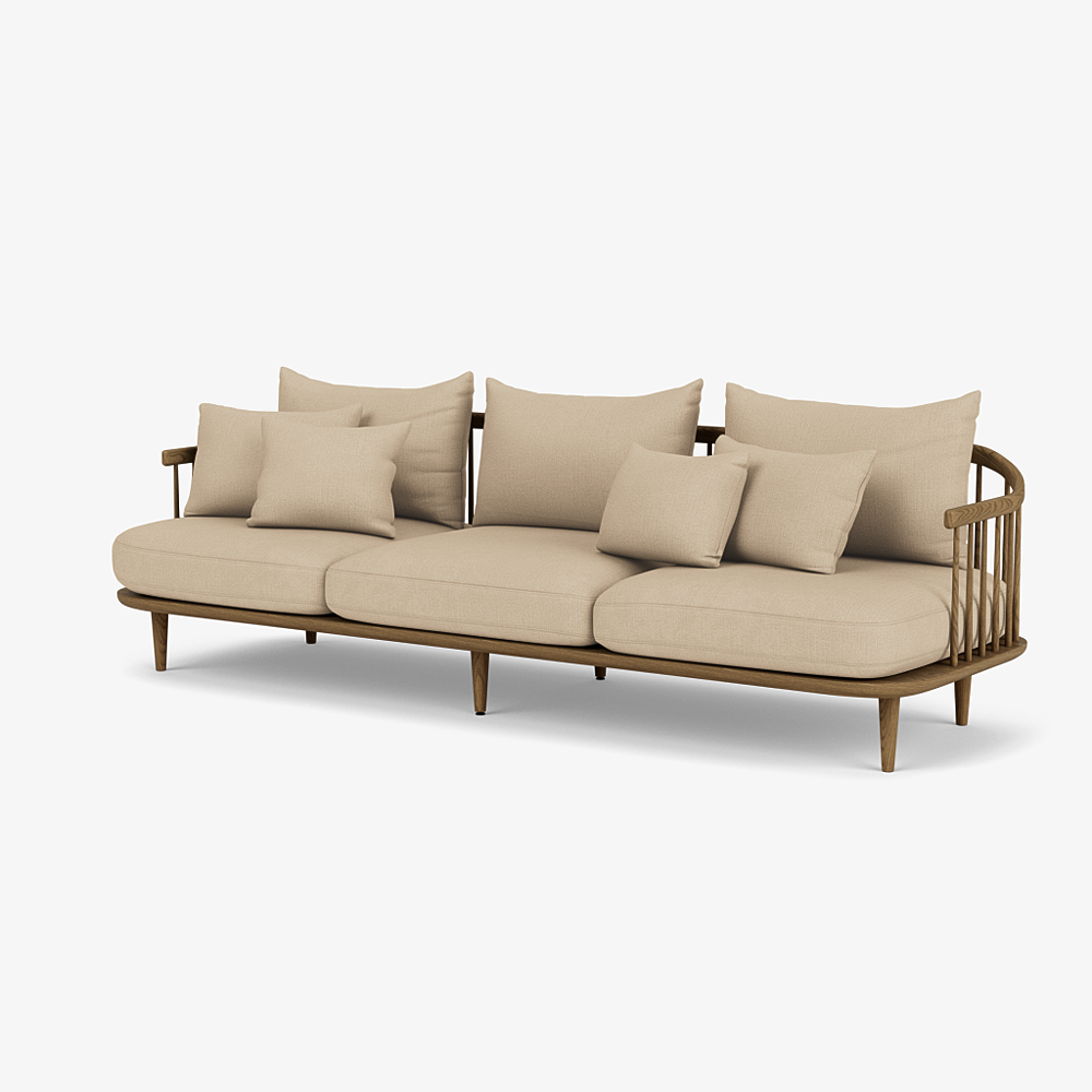 FLY SC12 - 3 seater fabric sofa (Request Info).