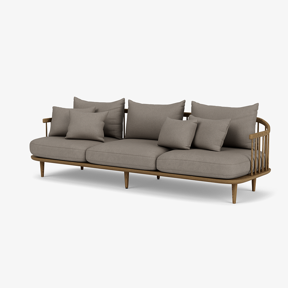 FLY SC12 - 3 seater fabric sofa (Request Info).