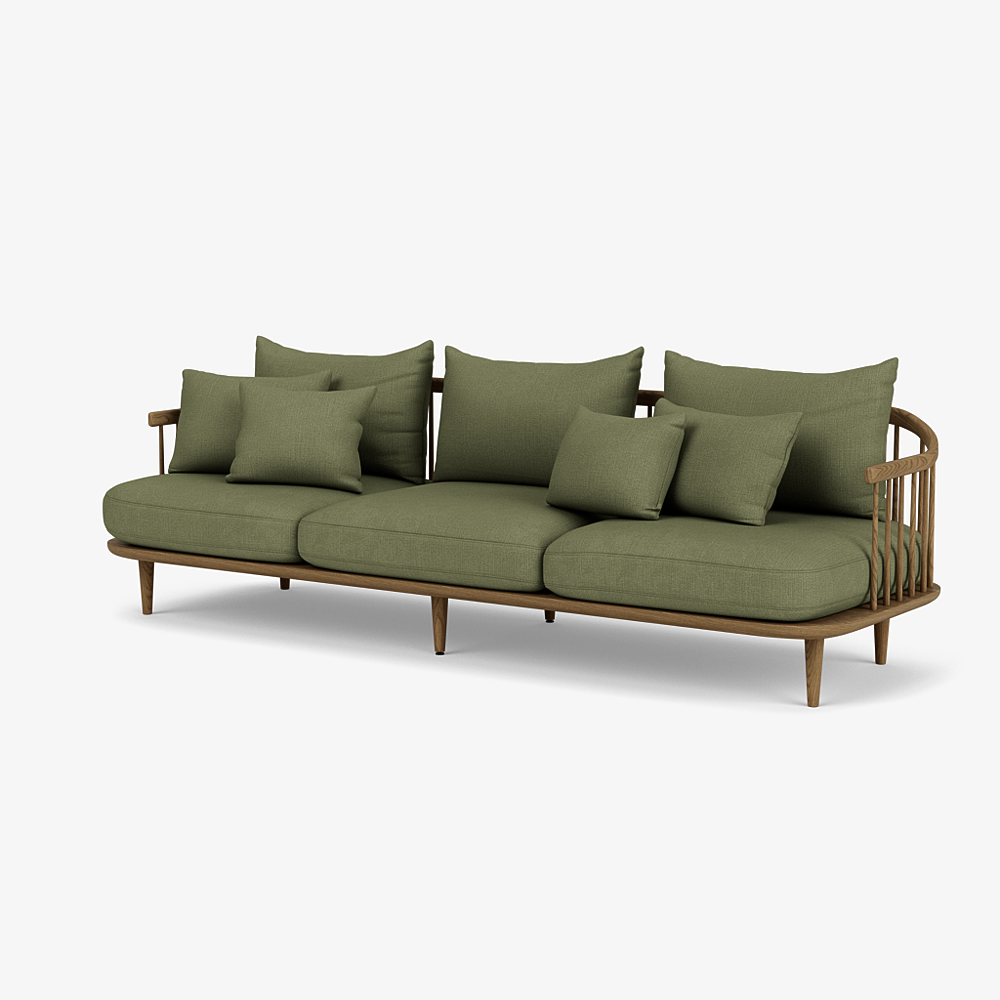 FLY SC12 - 3 seater fabric sofa (Request Info).