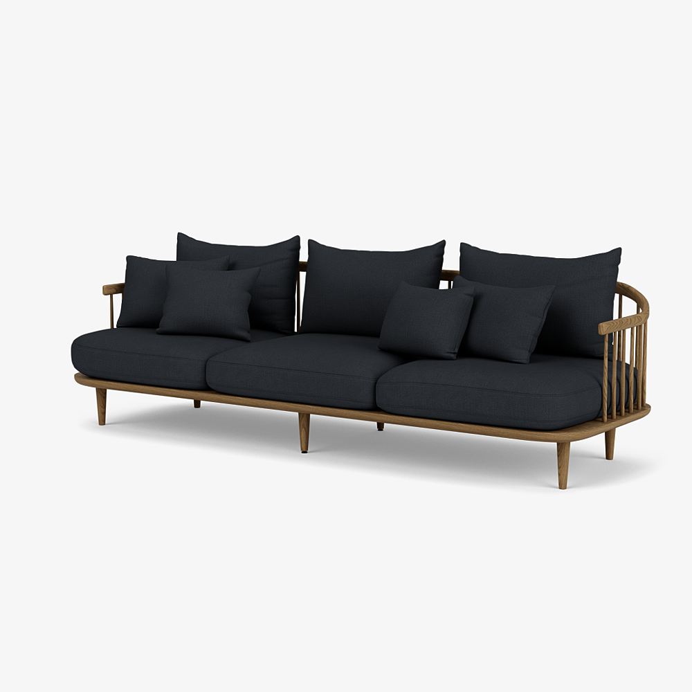 FLY SC12 - 3 seater fabric sofa (Request Info).
