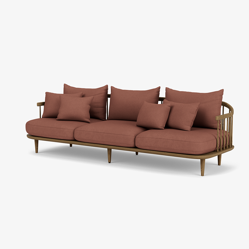 FLY SC12 - 3 seater fabric sofa (Request Info).