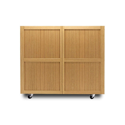 SHIGETO - Oak highboard with doors.