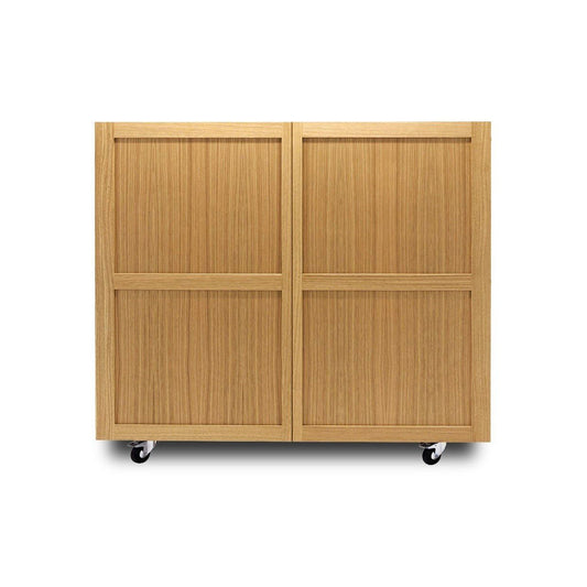 SHIGETO - Oak highboard with doors.