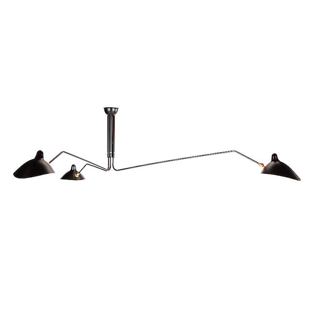 Ceiling lamp 3 rotating arms.