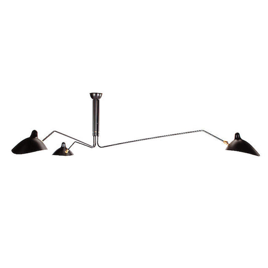 Ceiling lamp 3 rotating arms.