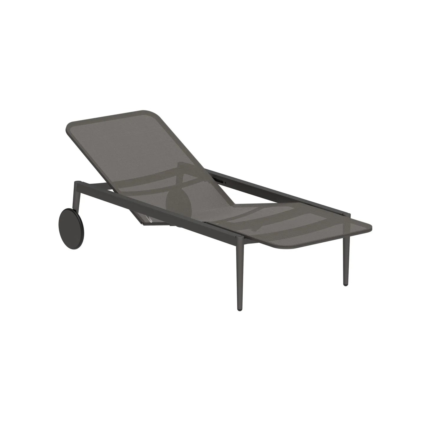 STYLETTO - Recliner Batyline sun lounger with castors (Request Info).