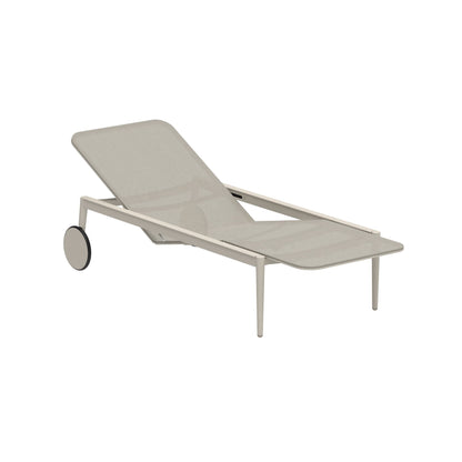 STYLETTO - Recliner Batyline sun lounger with castors (Request Info).