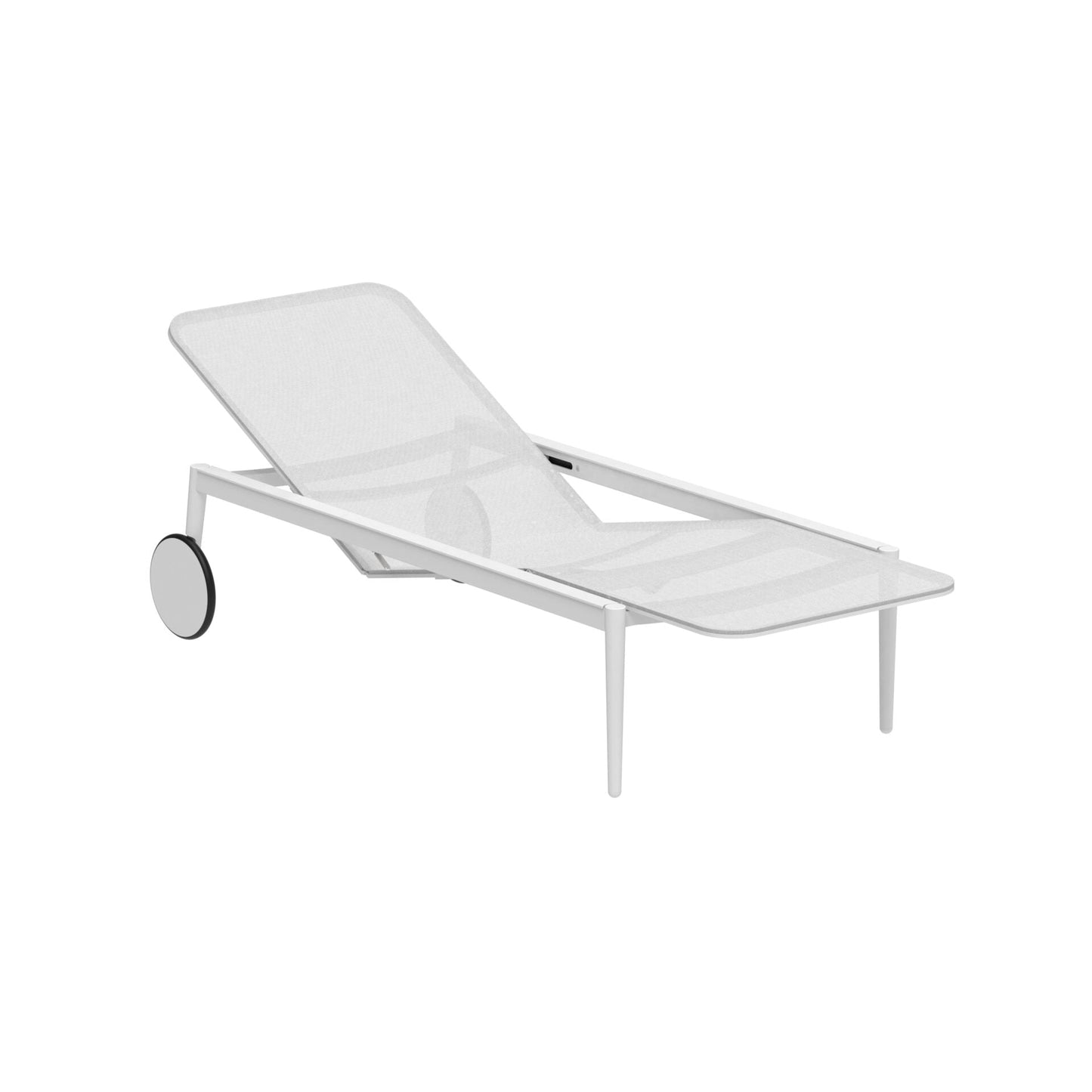 STYLETTO - Recliner Batyline sun lounger with castors (Request Info).
