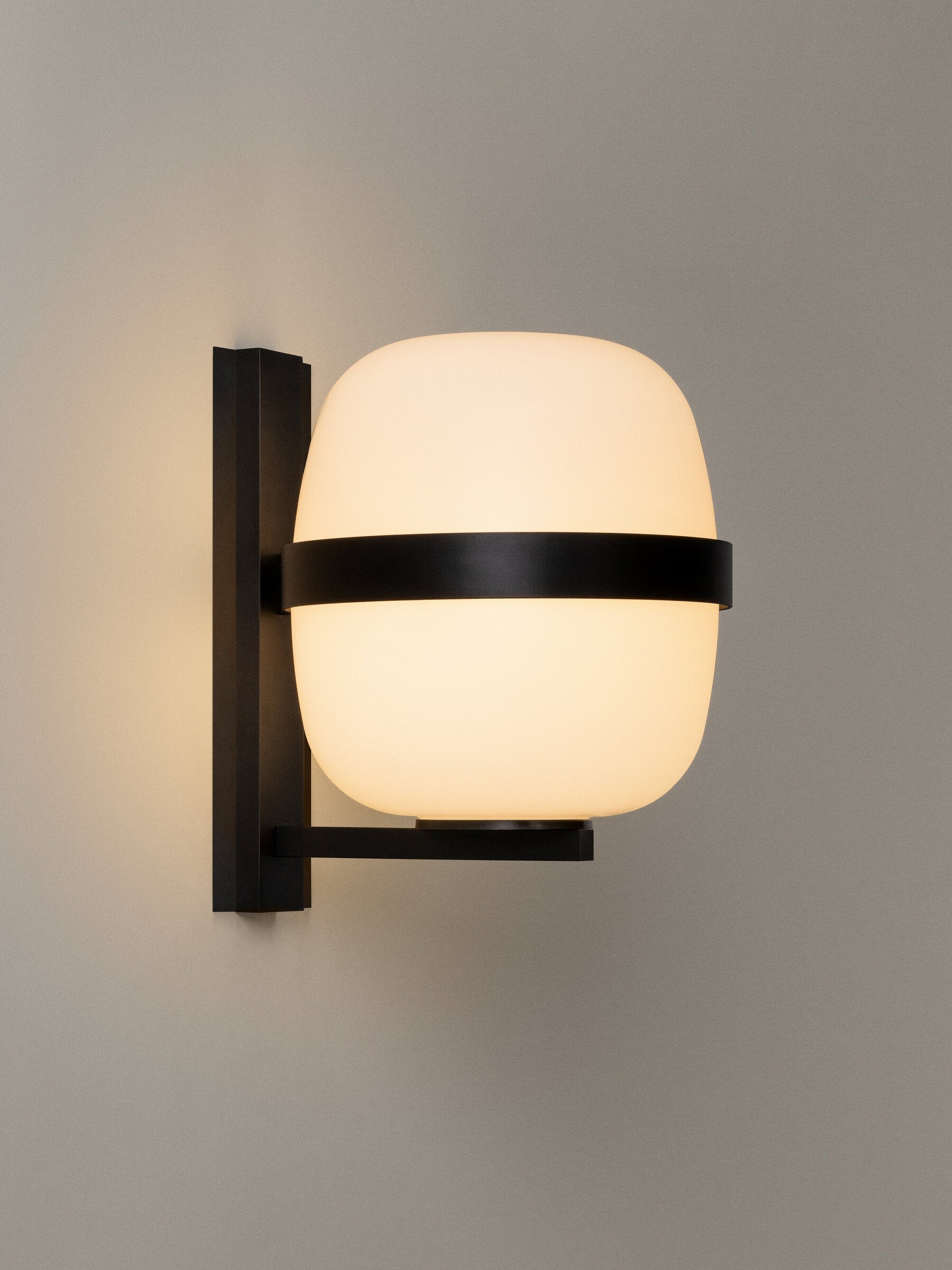 WALLY CESTA - LED opal glass wall lamp (Request Info).
